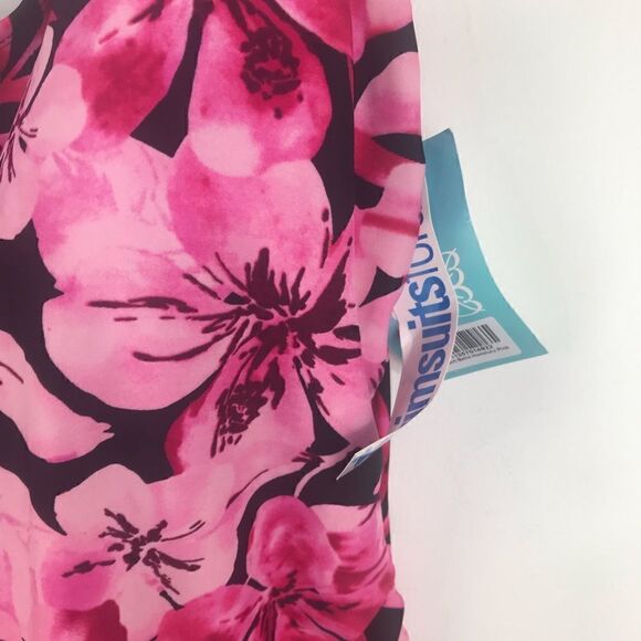 Beach Belle Honolulu Pink One Piece Swimsuit NEW - Picture 10 of 13
